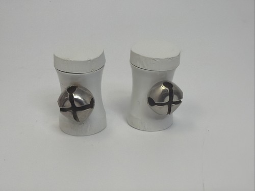 Vintage Pair of KEEP-TYS  Plastic Baby Shoe Lace Covers With Bells