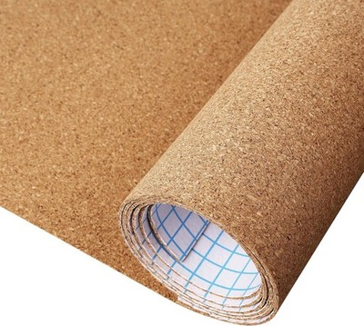  Self Adhesive Cork Roll with Backing Thick 0.06 17.3in X 3.9ft Natural Cork