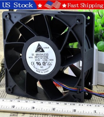 1PCS NEW Delta PFC1212DE DC 12V 4.8A 12038 12CM General Cooling Fan  Fast ship