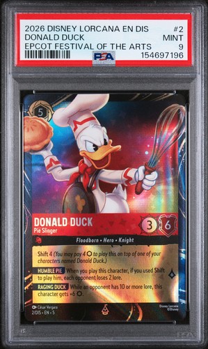 Donald Duck - Pie Slinger graded PSA 9 for sale on eBay