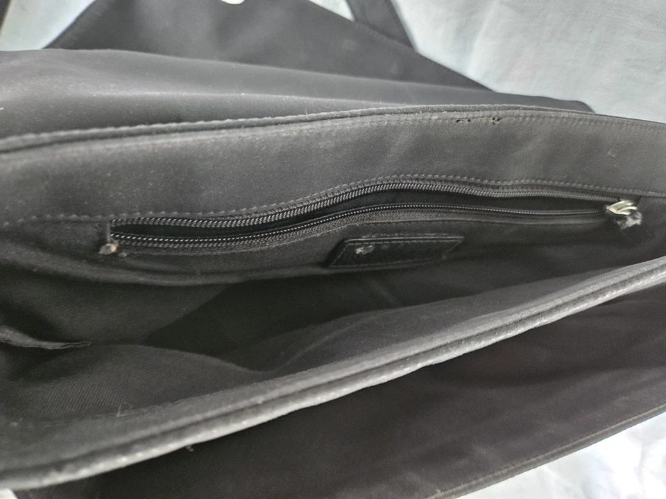 Bolso mensajero Ralph Lauren de lona negro Foto 3 de 4