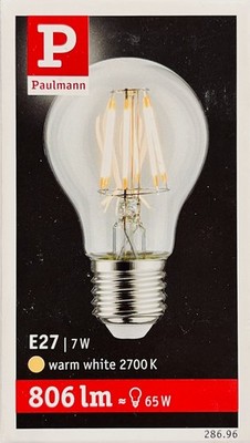 Paulmann LED Filament Lamp 286.96 LED Bulbs 28696 LED Filament Lamp