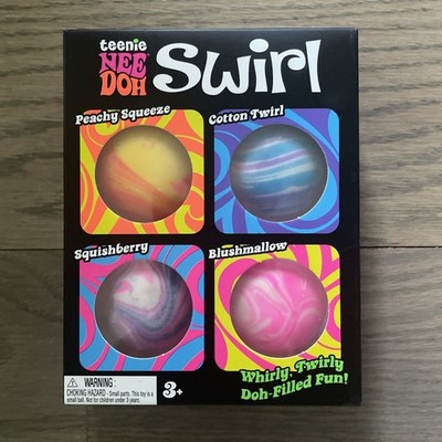 Nee Doh Teenie Swirl Tactile Squeeze Balls Set Multicolor Ages 3+