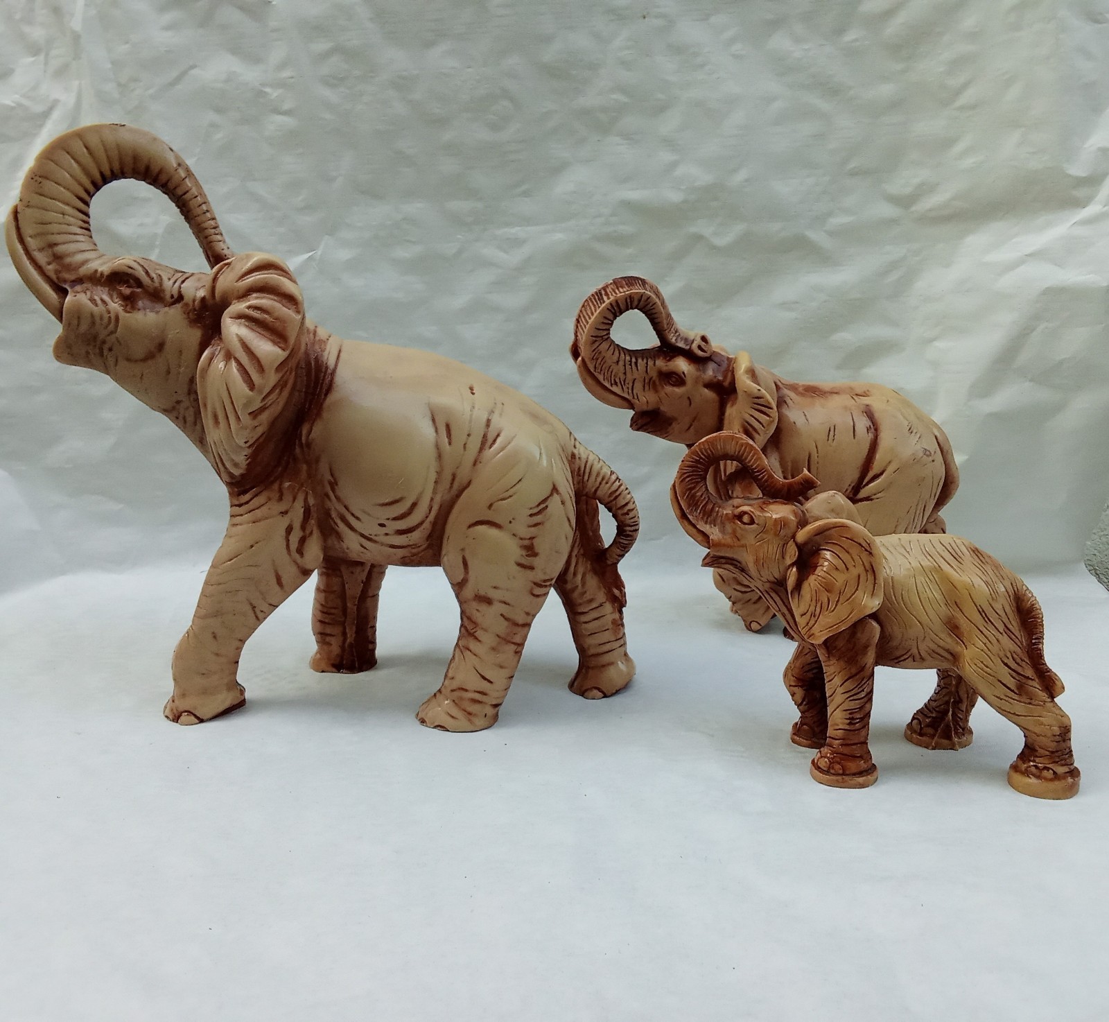 Elefantenfigurine aus Speckstein , Skulptur Vintage Antikität Dekoration