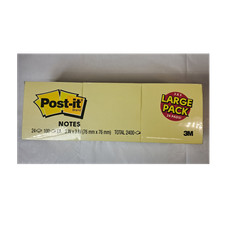 Post-it Notes 3x3 Sticky Notes 24 Pads Canary Yellow Large Pack