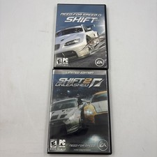 Need For Speed Shift & Shift 2 Unleashed (PC DVD, 2011) Complete In Box CIB