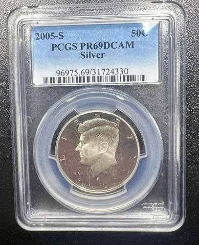 2005-S Kennedy Half Dollar PCGS PR-69 DCAM 90% Silver Proof