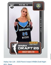 Hailey Van Lith 2025 Panini Instant WNBA Draft Chicago Sky #10 Rookie Card 