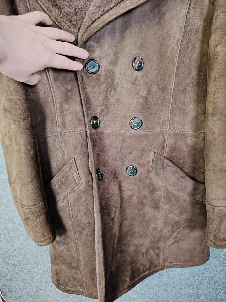 Baileys Of Glastonbury Brown Sheepskin Coat, Size 38, 97cm VGC Free UK Shipping  - Image 3 of 4