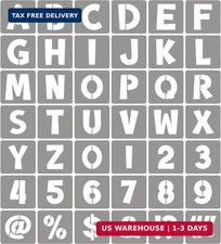 3 Inch Letter Stencils for Painting - 42 Pack Alphabet Letter and Number Stencil