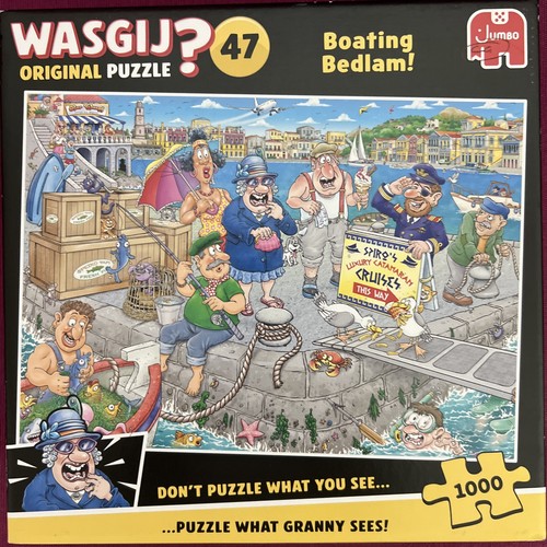 Wasgij Mystery 27 - Una Rasatura molto da vicino! - A Close Shave! - Puzzle per adulti - umoristico - Cartone riciclato al 100% - 1000 pezzi - Jumbo