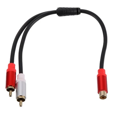 Câble séparateur RCA 1ft 1RCA femelle vers 2RCA mâle - Photo 1/4