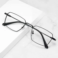Titanium Eyeglass Frame Ultra Light Polygonal Men Eyeglass Frame Eyeglass Frame