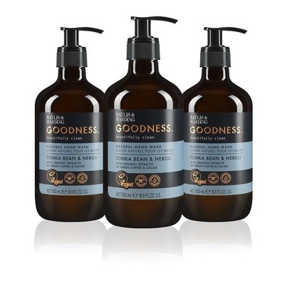 Baylis & Harding Liquid Hand Soap Wash with Dispenser, Tonka Bean & Neroli,...