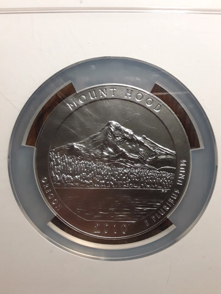 Silber America the beautiful 5 oz Mount Hood 2010 Oregon - Bild 3 von 4