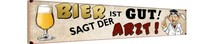 Holzschild 10X46 Cm Bier Ist Gut Sagt Der Arzt Alkohol Deko Geschenk Holz Schild
