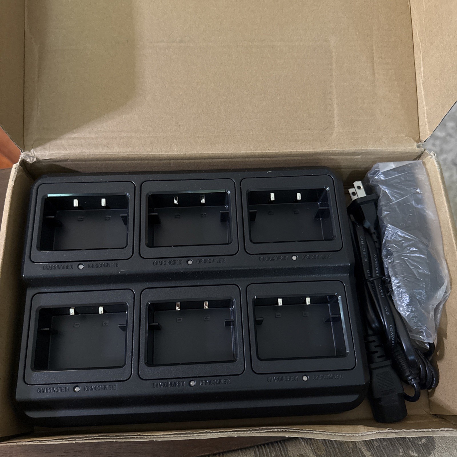 Radioddity  Handheld Radio Six-Way Multi-Unit Charging Station for GM-30