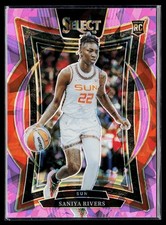 2025 Panini Select WNBA SANIYA RIVERS RC Pink Ice Prizm #52 Connecticut Sun