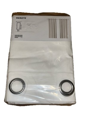 IKEA Merete Curtain Panels 57'' x 98'' (145cm x 250cm) Set Pair White