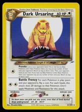 Pokemon Card - Dark Ursaring Neo Destiny 21/105 Rare on eBay