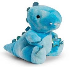 FAO Schwarz Light-Up Dinosaur Roar Sounds Blue Plush 14" Soft Stuffed Animal