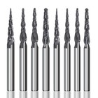 VHM Kugelkopffräser Zähne=2 Konische Fräser R0.25-R2 Konischer Schaftfräser