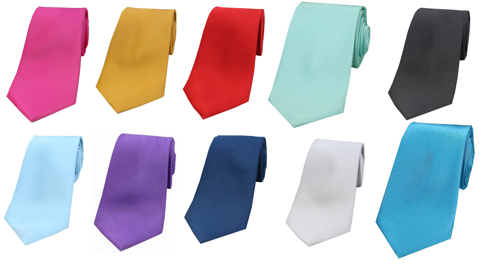 Luxury Plain Smooth Satin Silk Men's Ties eBay