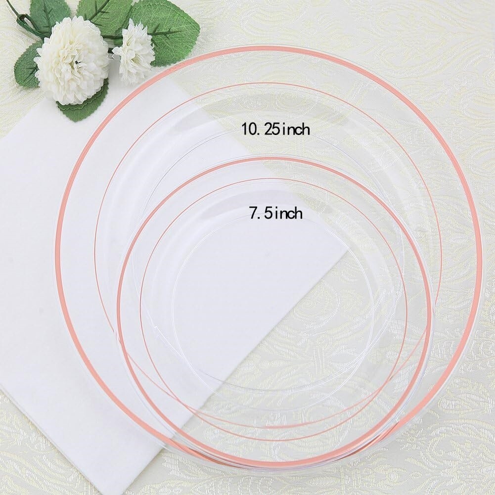 Platos De Plastico TABLE STORIES Platos Desechables Elegantes