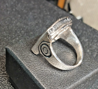 massiver 925 Silber Mustang Ring Handarbeit Gr.14 21,7dwts
