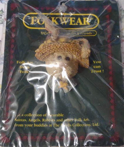 Boyd's Bears - Spilla Folkwear Daphne in cappello di paglia #2668 - Foto 1 di 2