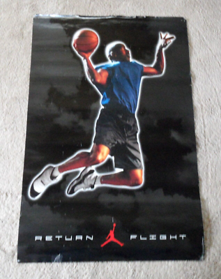 NIKE マイケル・ジョーダン ウィングス オリジナル初期大型 ポスター orig. 1995 Michael Jordan Nike *RETURN FLIGHT* Basketball Poster