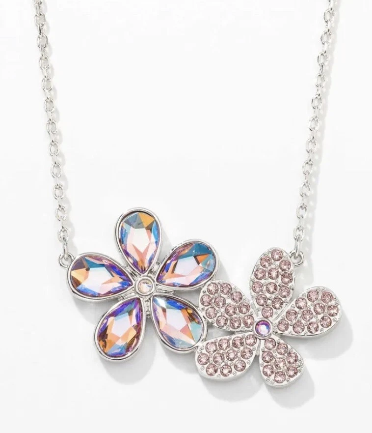 Flower shop crystal necklace