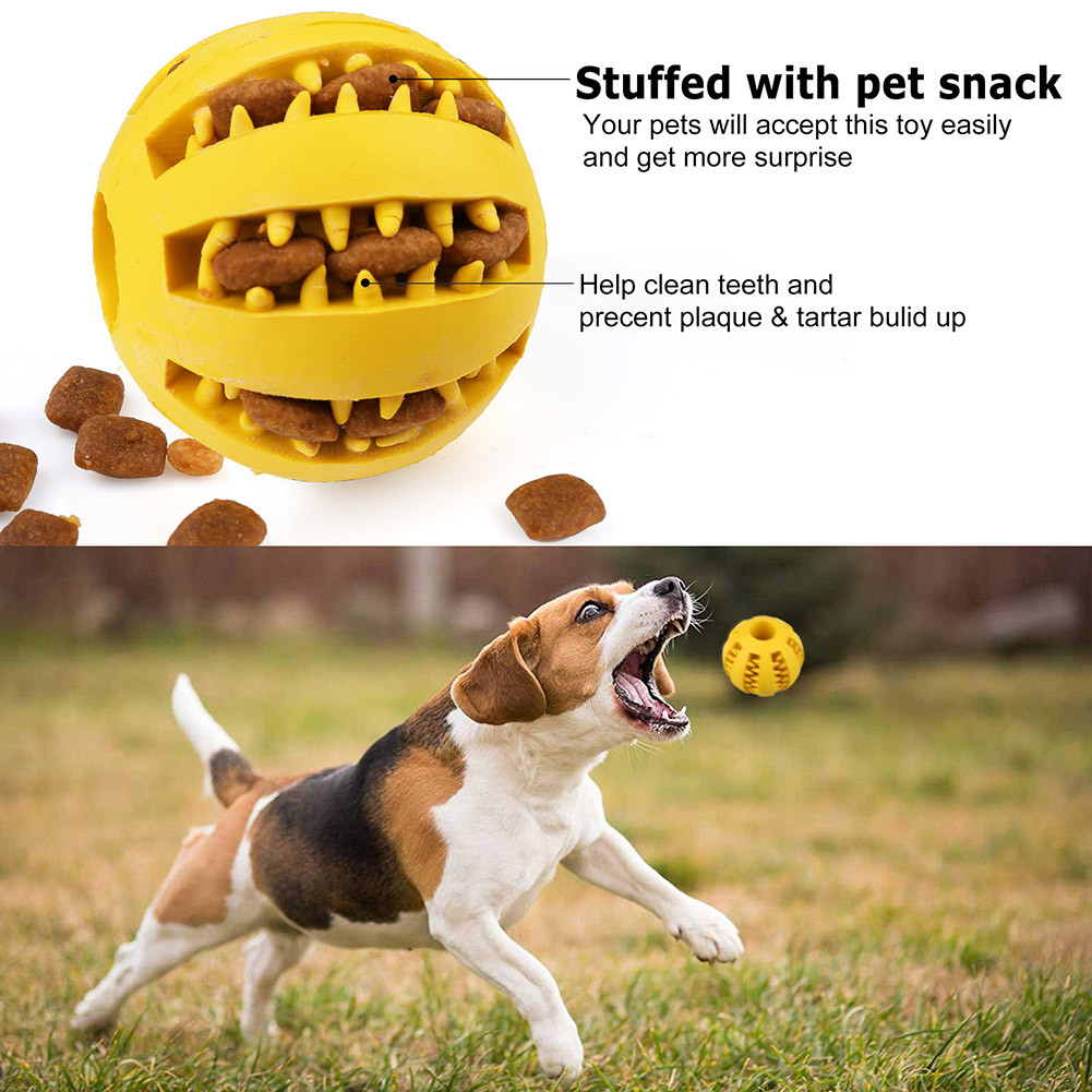 Pack Durable Dog Ball Toys for Aggressive Chewers Teething