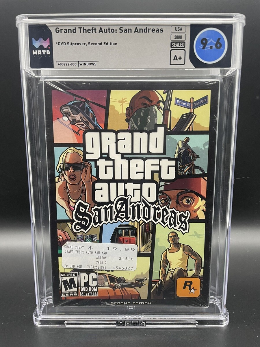 Grand Theft Auto San Andreas Windows PC DVD 2005 Brand New