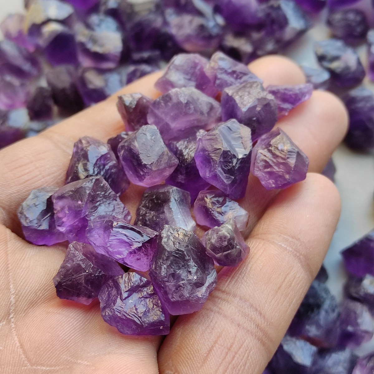パープル・ジェム Amazing quality purple amethyst rough free sizes wholesale