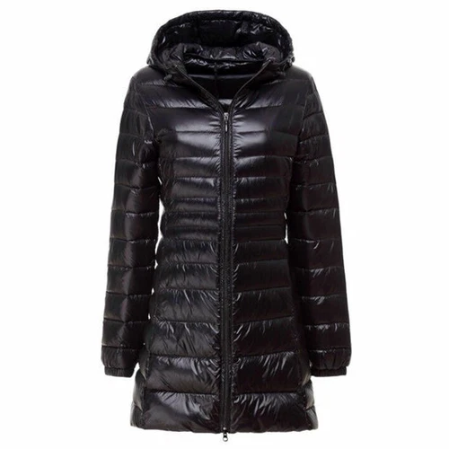 Women's Down Jacket 90% Duck Down Coat Ladies Hoodie Long Hooded Jacket S-6XL - Picture 15 of 27
