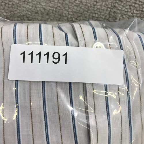 Liberty Of London Shirt Mens Medium 15.5 Button Up Blue White Stripe - Picture 8 of 8