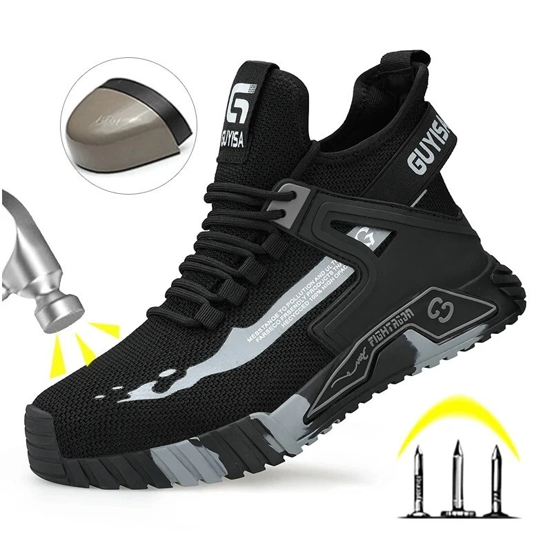 Mens Safety Shoes Work Trainers Steel Toe Cap Ultra Lightweight Shoes Boots UK