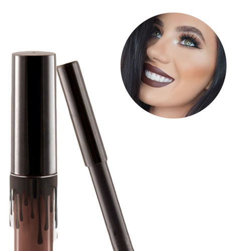 2PCS Makeup Long Lasting Liquid Lipstick + Pencil Liner Matte Lip Kit 15 Colors - Picture 16 of 21