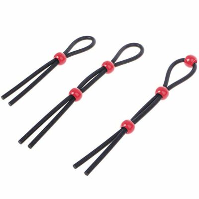 Cock Ring érection Jeu De 4 Anneaux Pénis En Silicone Pour Homme - Harnais De Séparation Des Testicules CBT - Noir Anneau Pénis Silicone