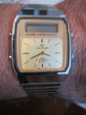 VINTAGE WALTHAM ALARM CHRONOGRAPH WATCH - 3 ATM - BBA11 | eBay