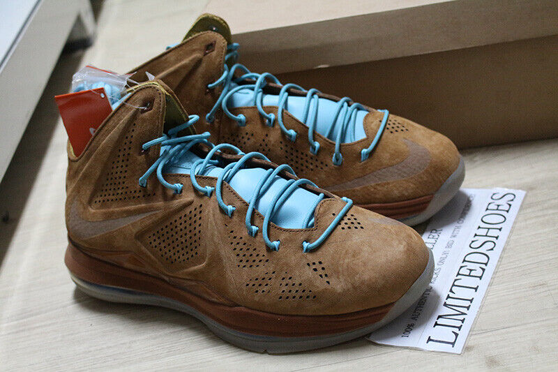NIKE LEBRON X 10 EXT QS HAZELNUT SUEDE BROWN SEA ROYAL 607078-200 US 10.5 SIZE eBay Nike ナイキ メンズ スニーカー サイズ US_7.5(25.5cm) Hazelnut