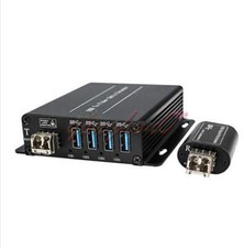 1PCS 4 Channel USB 3.0 over Fiber Optic Extender Duplex LC Port New