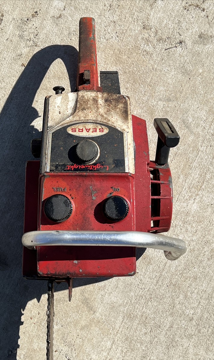 Vintage Sears Lightweight Chainsaw - with Sears Bar and