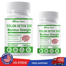 Parasite Cleanse DETOX Liver Colon Yeast Killer Pills All Natural detox candida