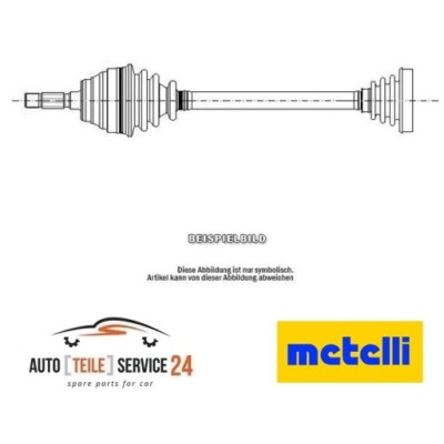 Antriebswelle Metelli 17-0395 für Renault Vorderachse Links Links