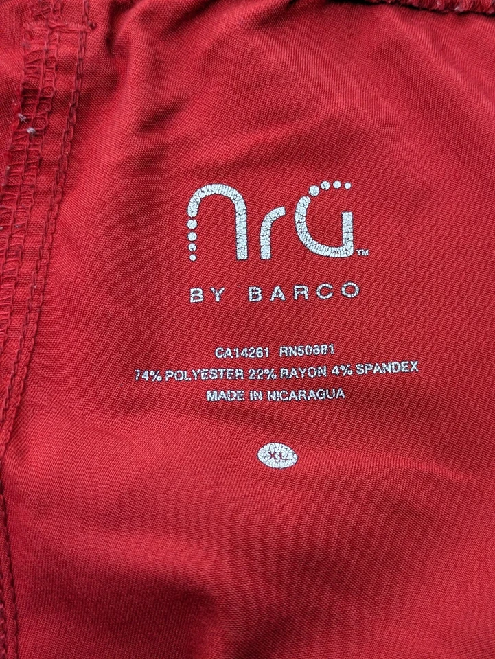 Barco Scrub Pants Womens Size XL Red - Image 4 of 4