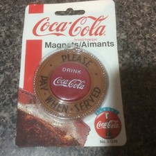 Coca-Cola Magnet, "Please Pay When Served", Approx. 2.5 in., New In Package