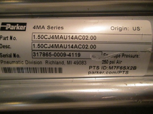PARKER 1.50CJ4MAU14AC02.00 / 150CJ4MAU14AC0200 (BRAND NEW) - Picture 7 of 7