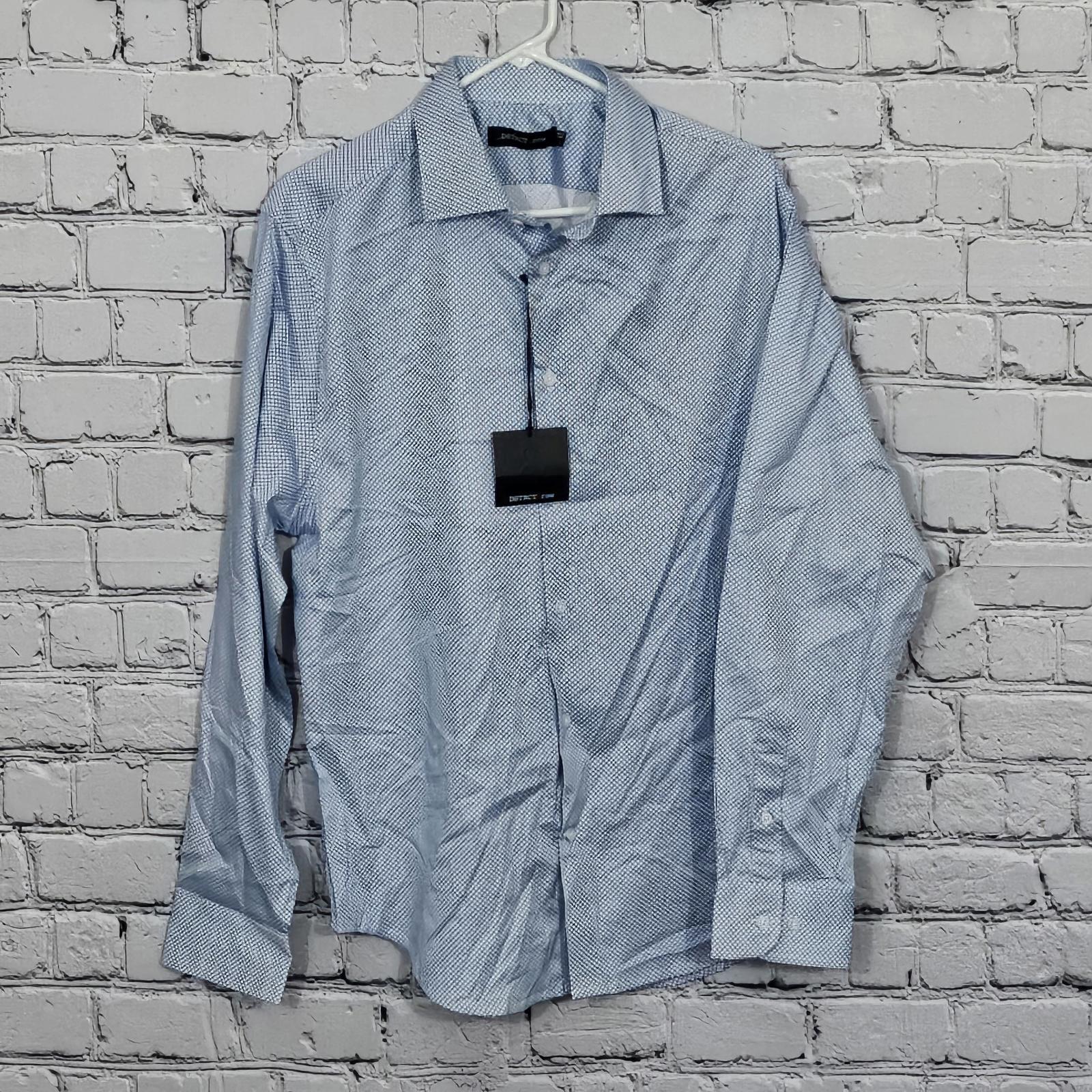 FILA Camicia DSTRCT & Row Ferrer stampa elasticizzata con bottoni taglia L